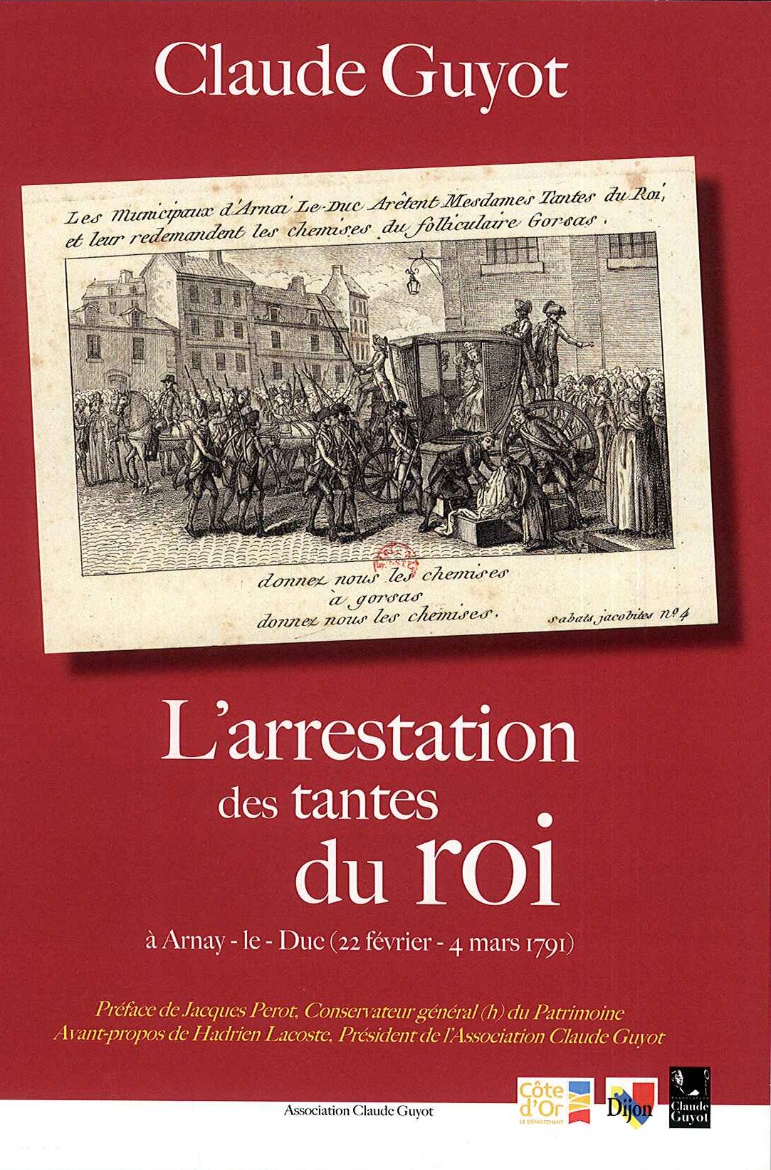 Première de couverture - L'Arrestation des Tantes du Roi à Arnay-le-Duc